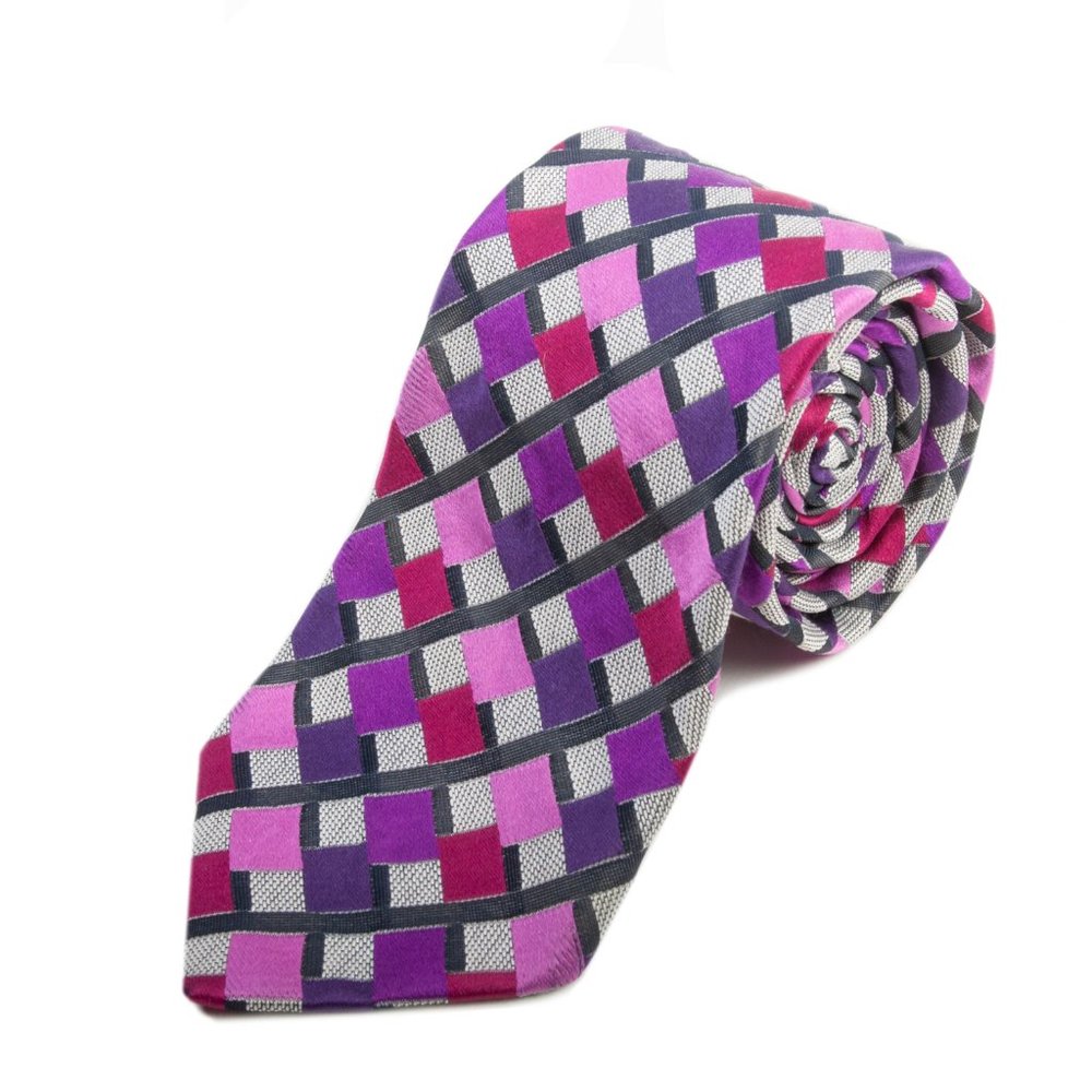Etro Geometric Patterned Silk Tie